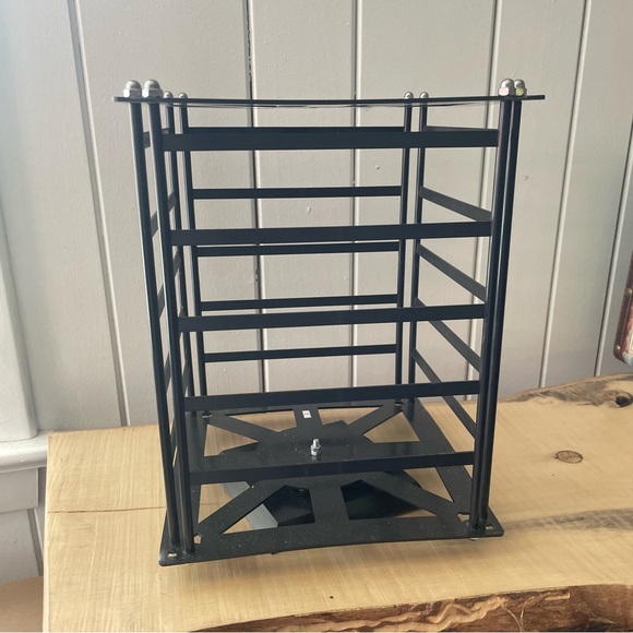 Other - JUST IN Black Rotating Earring Holder Rack Organizer Jewelry Display Stand